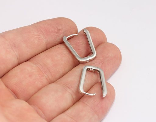 Oval Lever Back Hoops