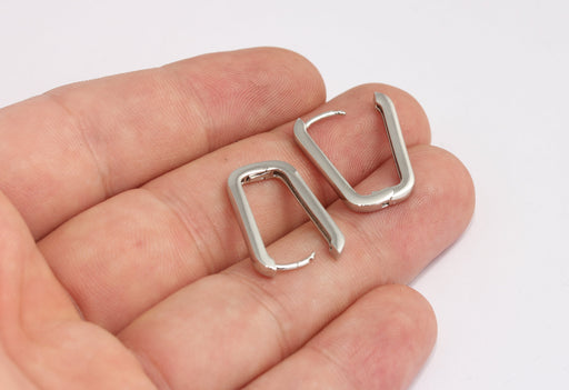 Oval Lever Back Hoops