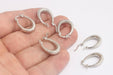 Textured Oval Hoops
