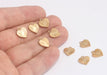 Brass Heart Charms