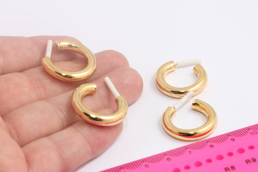  Hoop Earrings, Circle Earrings , Tube Earrings