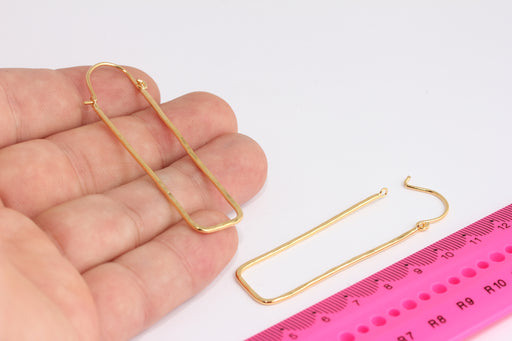 Large Hoops, Wire Earrings