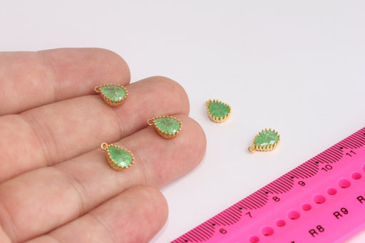 Shiny Gold Drop Charms