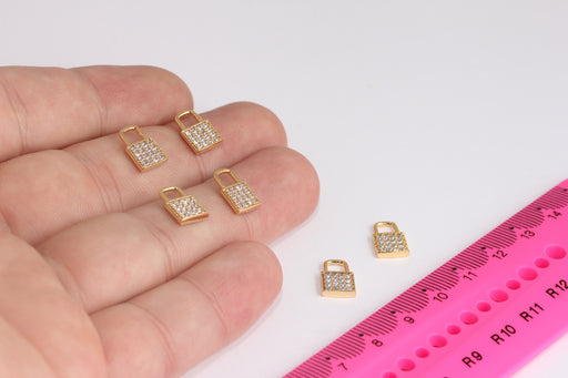 Shiny Gold Lock Charms