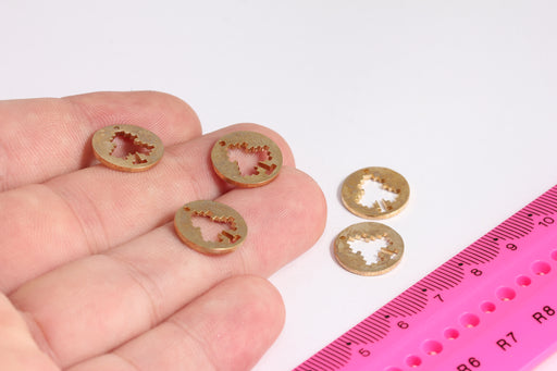 Brass Disc Playing Charms