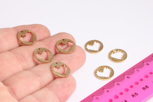 Brass Disc Playing Charms