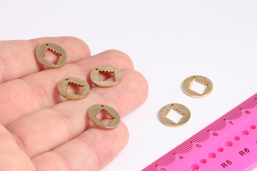 Brass Disc Playing Charms