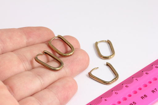 Earring Clasps, Brass Earring Hoops