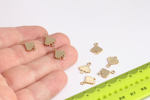 Brass Playing Card Charms