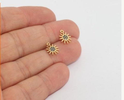 Sun Charms, Micro Pave Sun