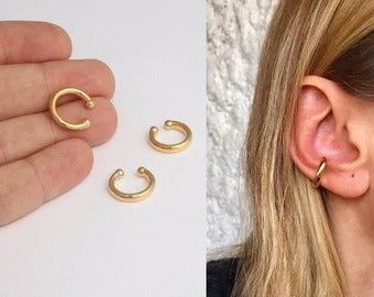 Shiny Gold Plated Hoop Ear Cuff