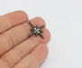 Gunmetal Plated North Star Charms