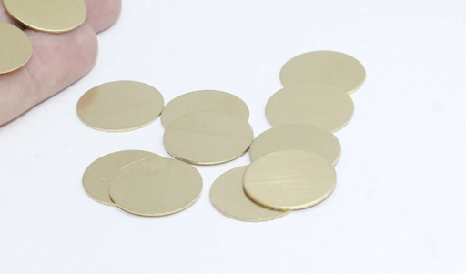 Brass Disc Charms