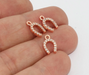 Rose Gold CZ Horseshoe Charms