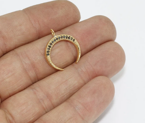 Shiny Gold Horn Charms