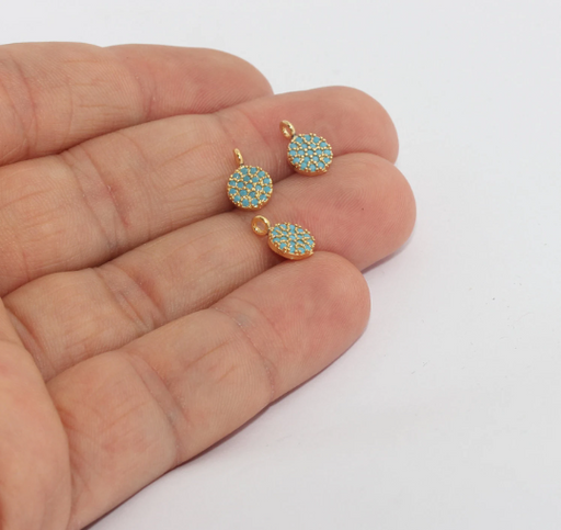 Shiny Gold Drop Charms