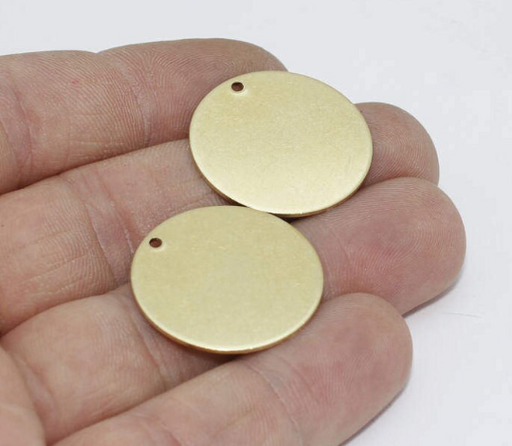 Brass Round Charms