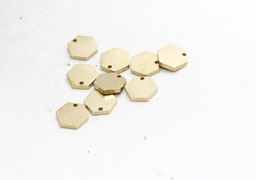 Brass Hexagon Disc