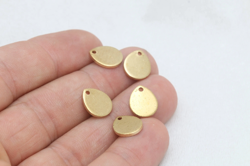 Brass Tear Drop Charms