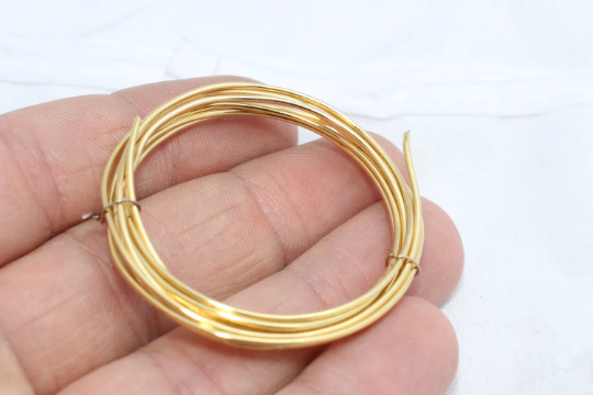 20 Gauge 24k Shiny Gold Wire, soft wire, Wrapping Wire,Gold  WR9