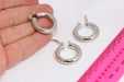 Rhodium Plated Earrings