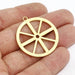 Brass Wheel Pendant