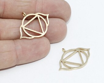 Brass Chakra Charms