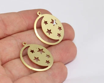 Brass Moon Medallion