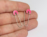 Rhodium Plated Safety Pin Charm