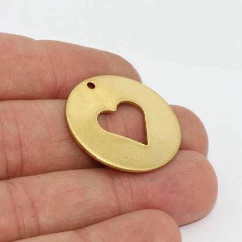 Brass heart Disc