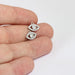 Rhodium Plated Evil Eye Charm