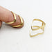 Brass Chevron Ring
