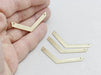 Brass Chevron Pendant