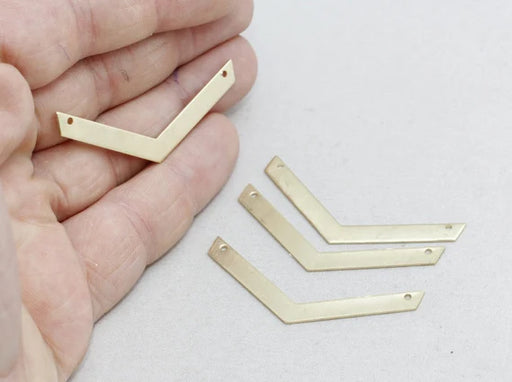 Brass Chevron Pendant