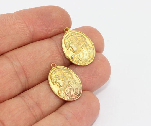 Brass Medallion Charm