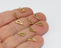 Brass Triangle Charms