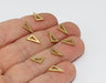 Brass Triangle Charms
