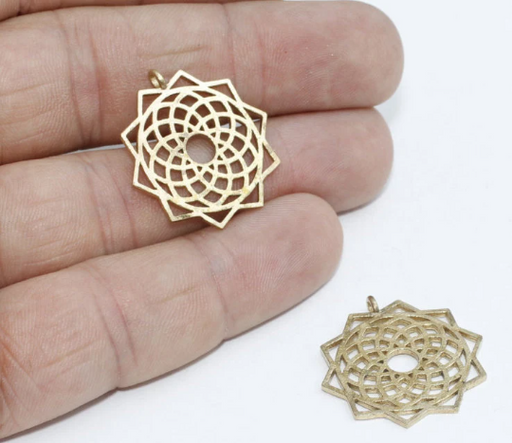 Brass Chakra Charms