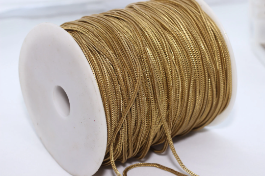 1,6mm Raw Brass Snake Chains, Brass Mesh,Chains,   BXB90
