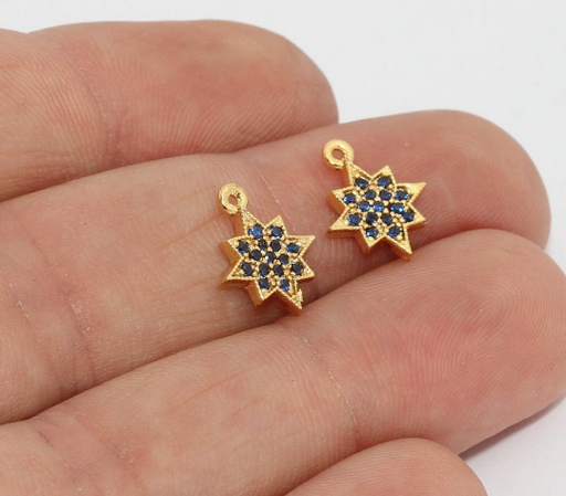 Shiny Gold North Star Charm