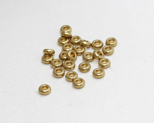  Brass Spacers, Rondelle