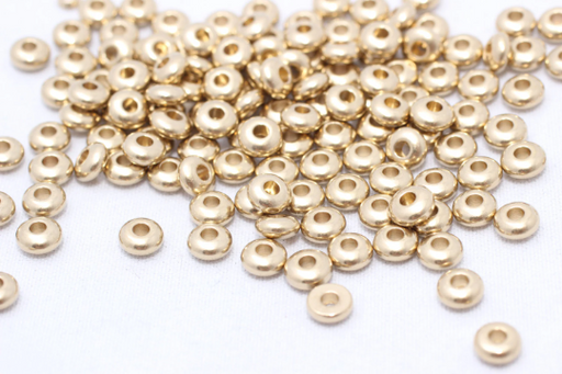  Metal Rondelle Beads