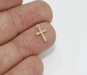 Shiny Gold Cross Charms
