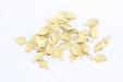 Brass Leaf Charms