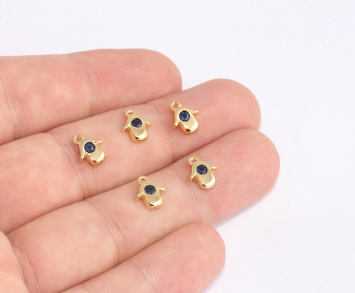 Shiny Gold Hamsa Charms
