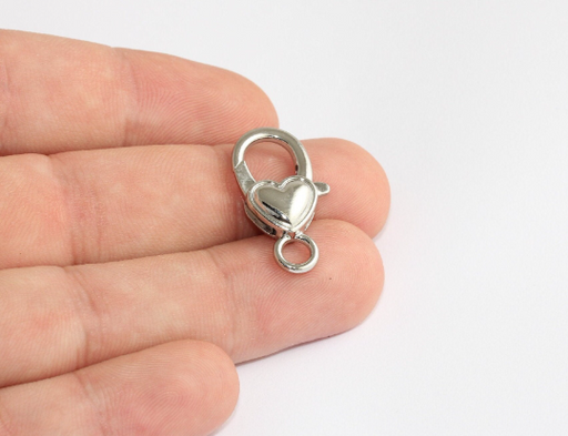 Rhodium Plated Lobster Clasps