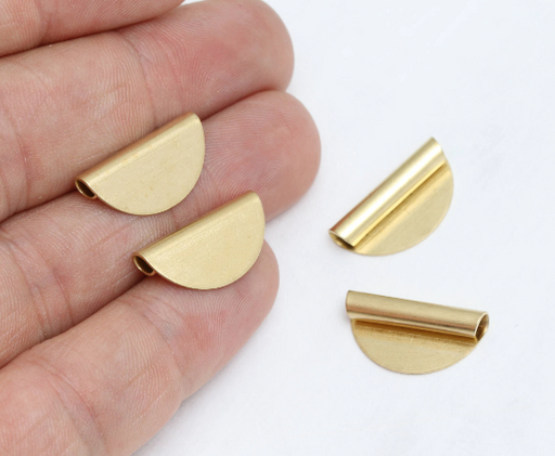 Brass Semicircle Pendant