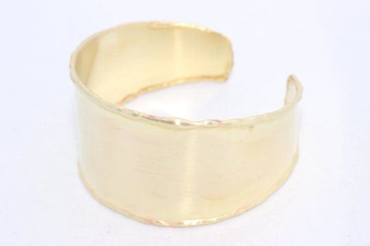 Raw Brass Cuff Bracelet Bangle ( Width 45mm) 1,28 ''  Bracelet, CHK84