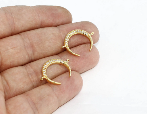Shiny Gold Horn Charm