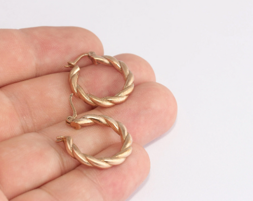 Small Leverback Hoops